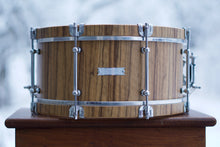 African Black Limba Snare Drum with Matching Wood Hoops