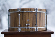 African Black Limba Snare Drum with Matching Wood Hoops