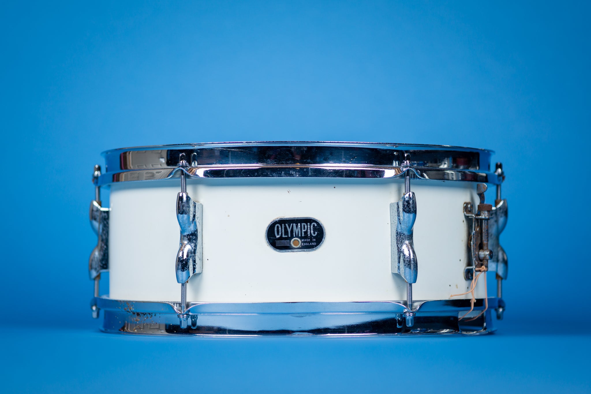 1960s Olympic White Duro Standard Snare Drum