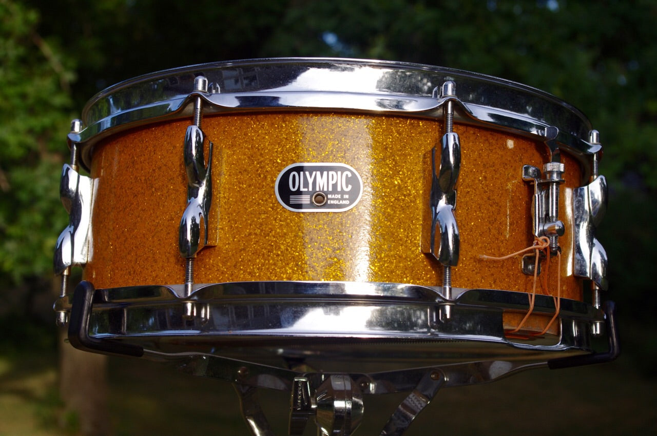Olympic De Luxe 1002 Sparkling Gold Snare Drum